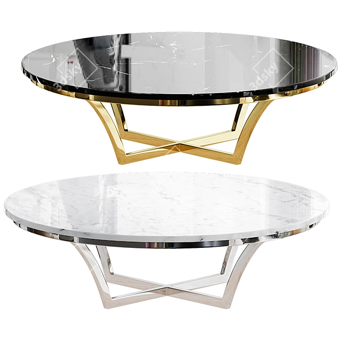 Aurora Contemporary Coffee Table 3D model image 1