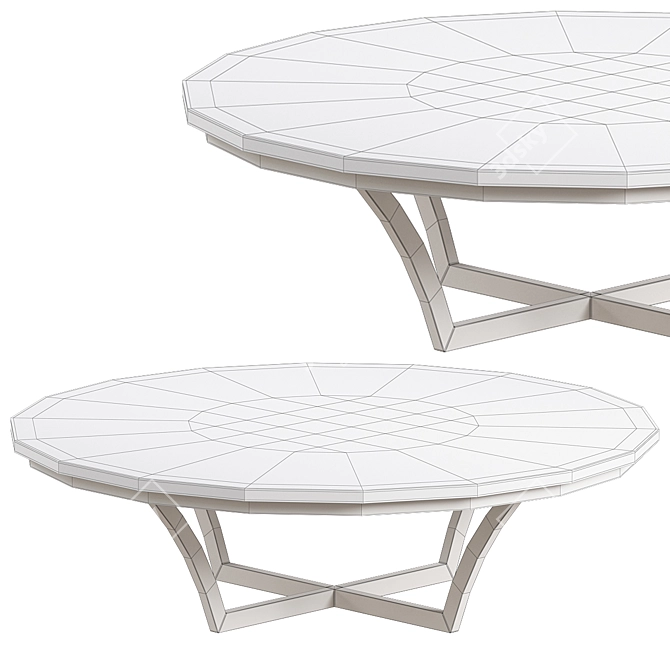 Aurora Contemporary Coffee Table 3D model image 2