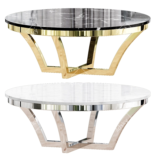 Aurora Contemporary Coffee Table 3D model image 3