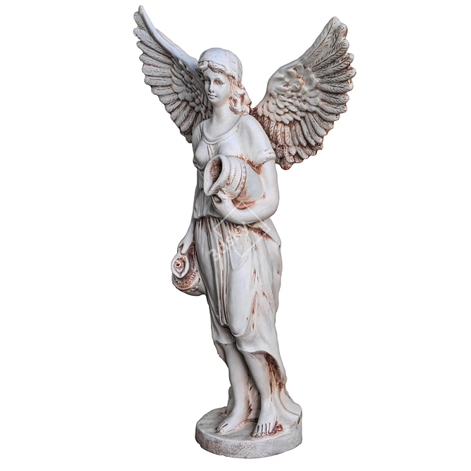 Ethereal Angel Sculpture 3D model image 4