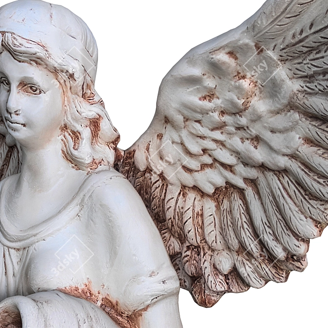 Ethereal Angel Sculpture 3D model image 5