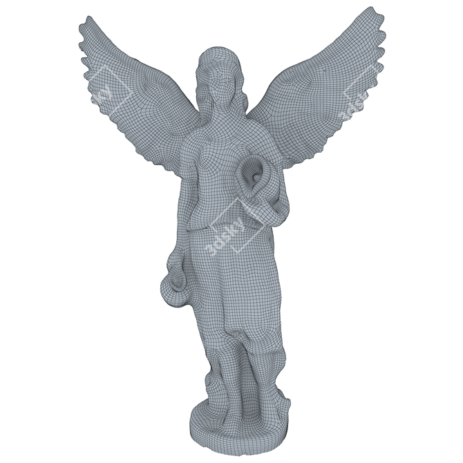 Ethereal Angel Sculpture 3D model image 7