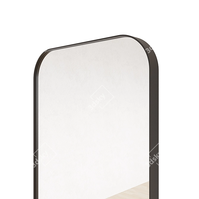 Sleek Framed Mirror 3D model image 9