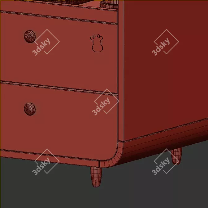 IKEA MYLLRA Changing Table 3D model image 6