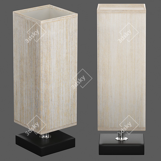 Contemporary  Wood  Table  Lamp 3D model image 1