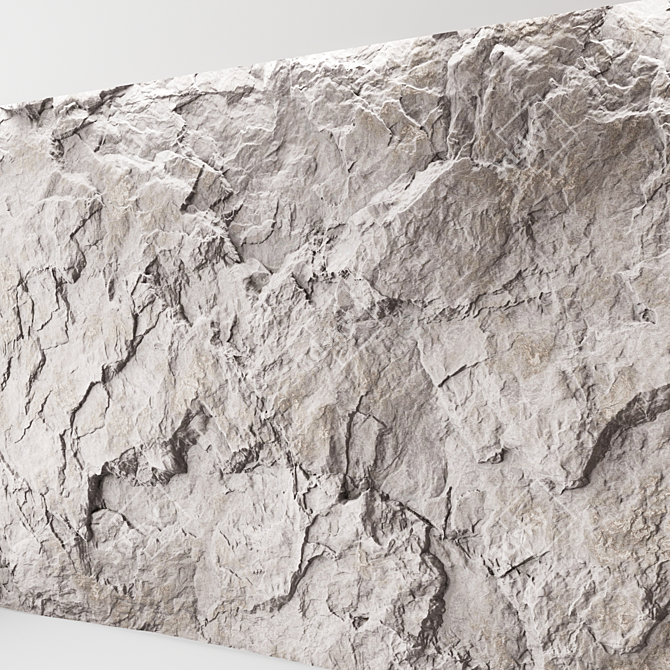 Seamless Rock Cliff Wall Textures 3D model image 1