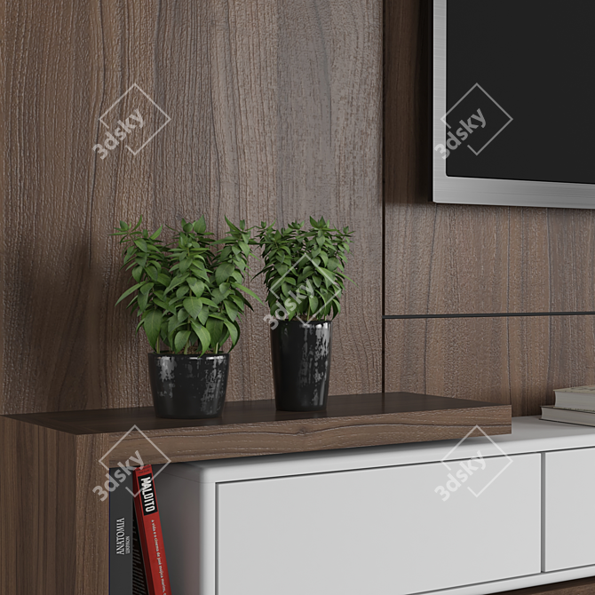 Title: Modular TV Wall for Stunning Renders 3D model image 2