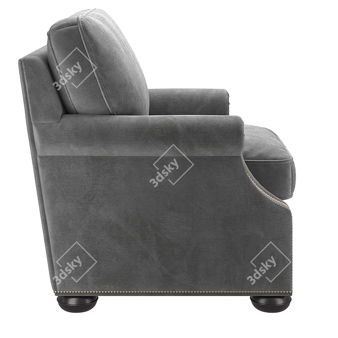 Modern Upholstered Chair 3D model image 4