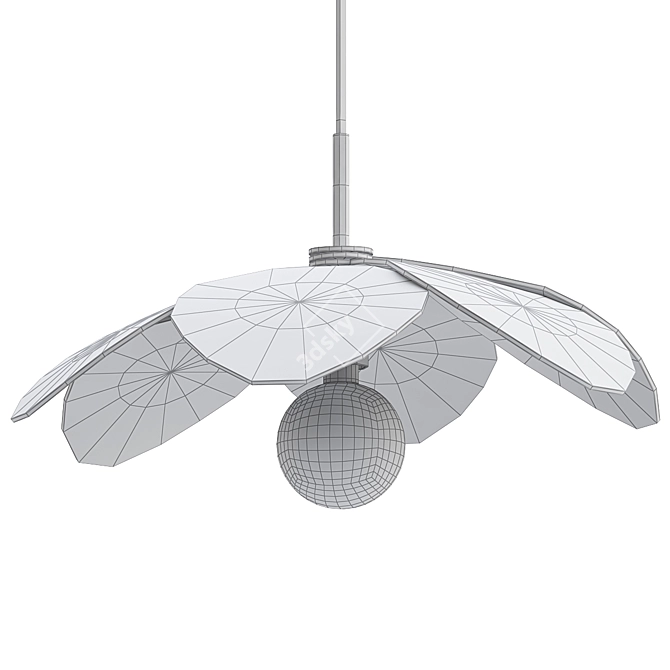 Elegant Bloom Pendant Light 3D model image 2