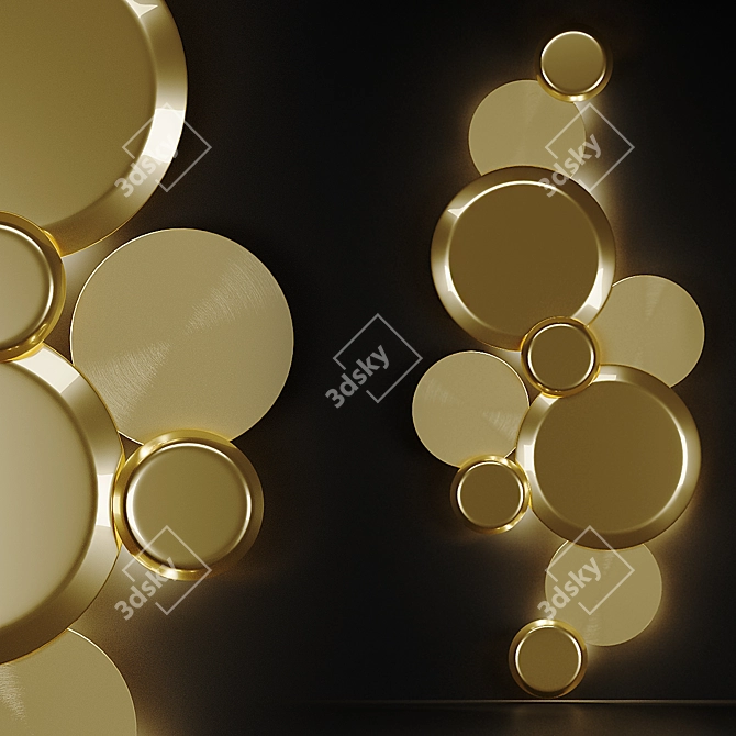 
"Contemporary Disc Panel Lampatron CALLISTO 3D model image 1