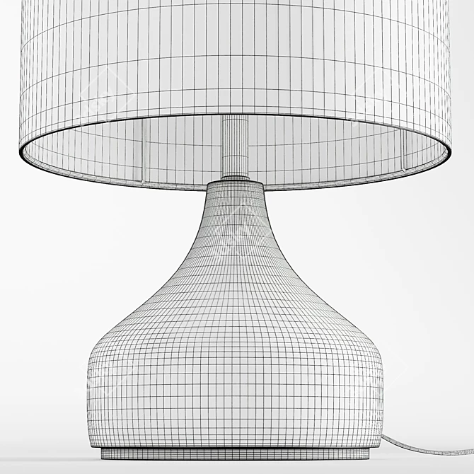 Amber Luster Glass Table Lamp 3D model image 6