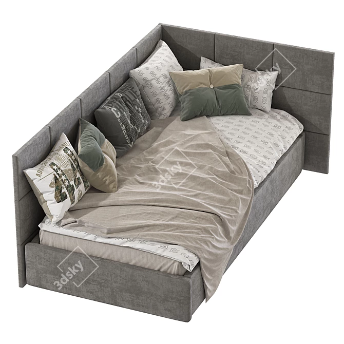 Modern Sofa Bed: 6 Color Options 3D model image 5