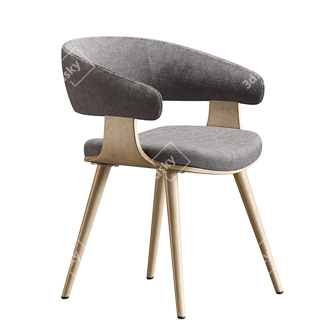 Heiman La Forma Chair: Modern Style and Comfort 3D model image 2