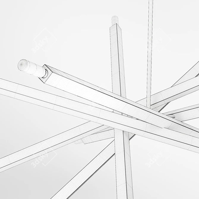 Suspended Elegance: Viper Chandelier 3D model image 6