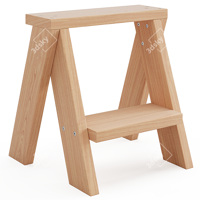 AA Step Stool: Compact & Versatile 3D model image 1