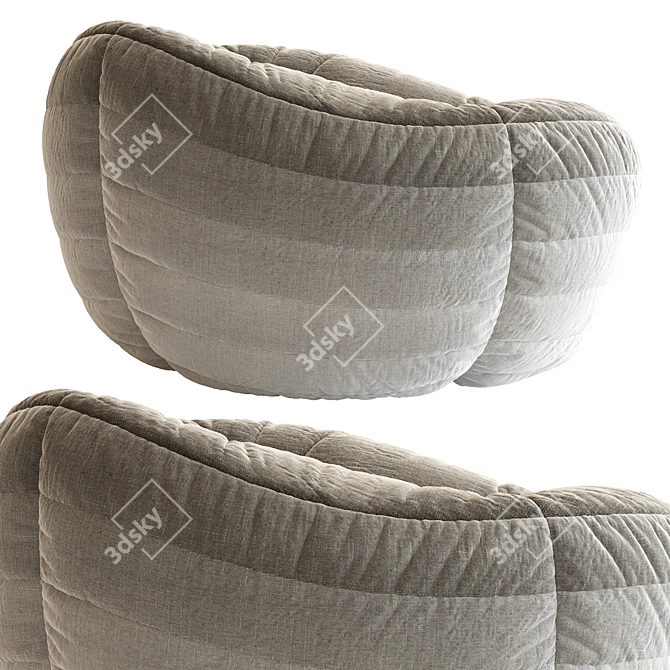 Comfy Bean Bag Chair 3D model image 4