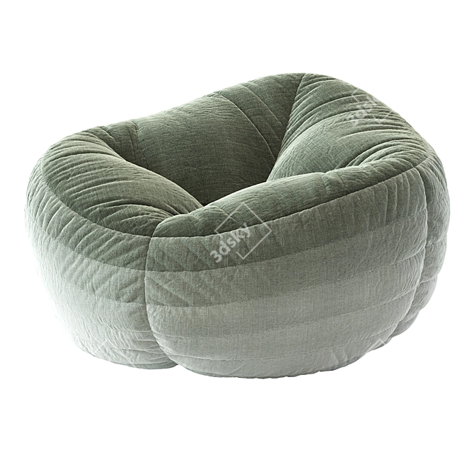 Comfy Bean Bag Chair 3D model image 5