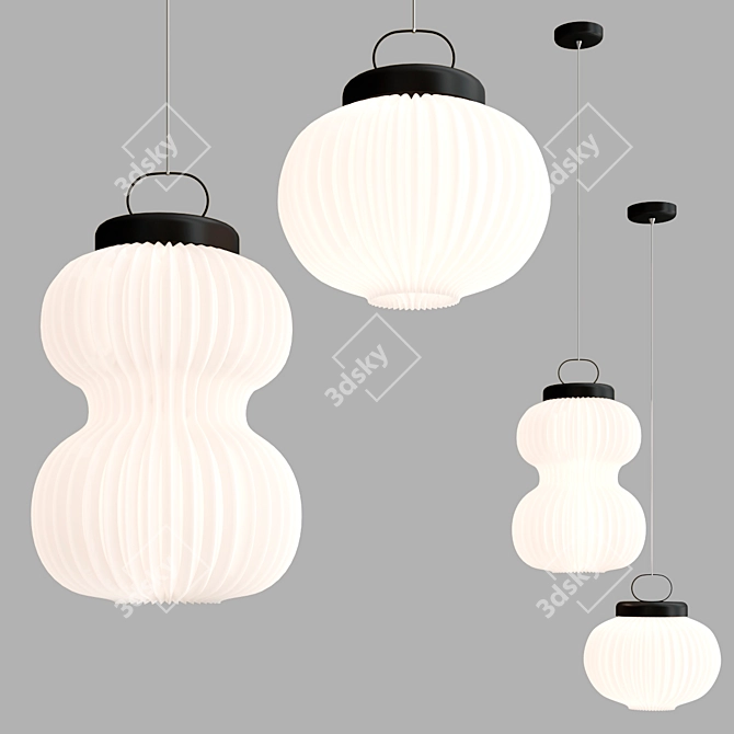 Minimalistic LED Pendant Light 3D model image 2