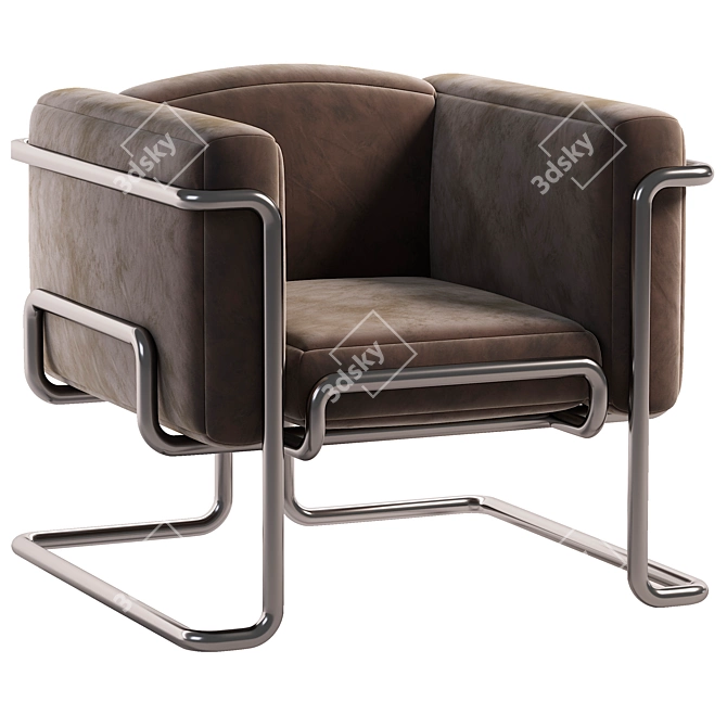 Modern Armchair: 3Ds Max 2014, Corona 2, Lowpoly 3D model image 1