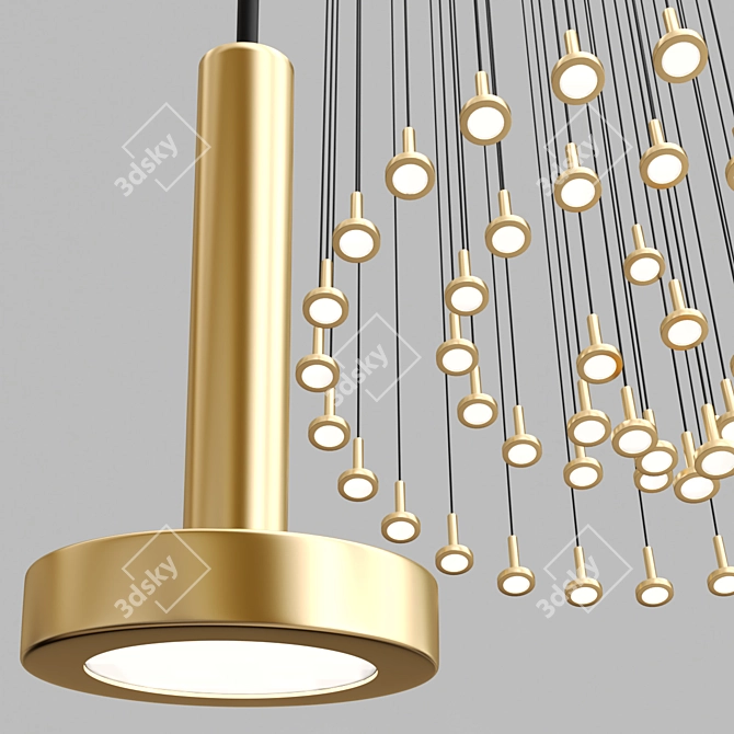 Euroluce Astral Pendant Lamp 3D model image 4