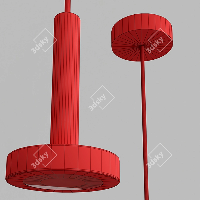 Euroluce Astral Pendant Lamp 3D model image 5