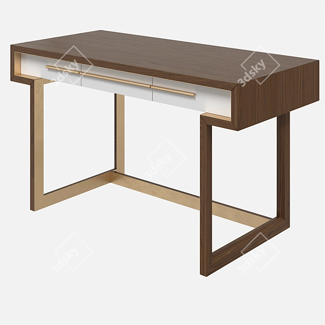 Natalia Writing Desk - Minimalist Design & Perfect Size 3D model image 3