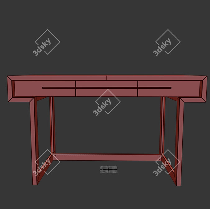 Natalia Writing Desk - Minimalist Design & Perfect Size 3D model image 5