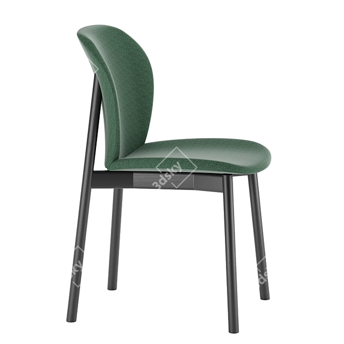 Elegant Arden Soft Side Chair 3D model image 1