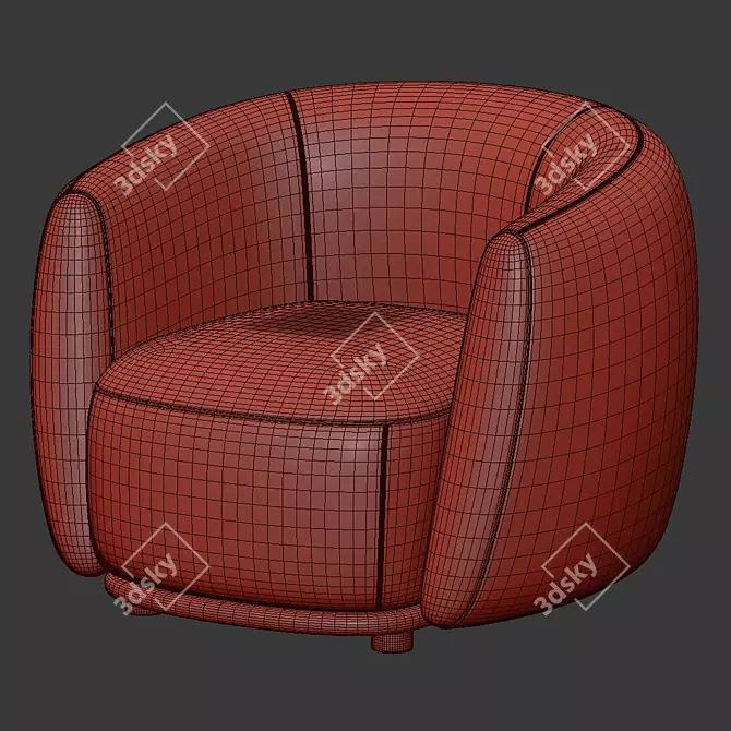 Pacific 2013 Armchair  Modern Elegance for Your Home 3D model image 5