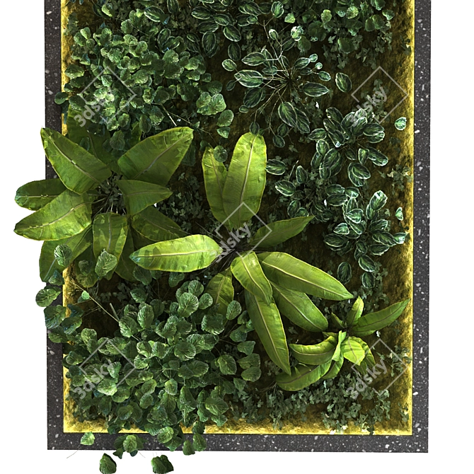 Green Haven Vertical Garden Set 3D model image 6