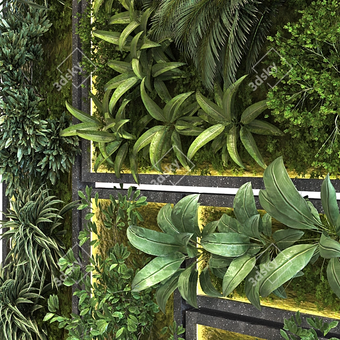 Green Wall Set 088: Versatile, Stylish, and Eco-Friendly! 3D model image 4