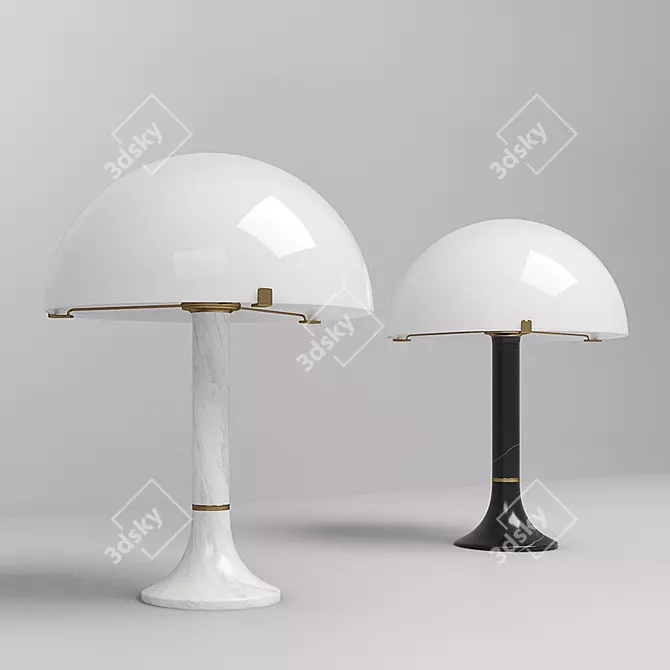 Elegant Bloomsbury Table Lamp 3D model image 1