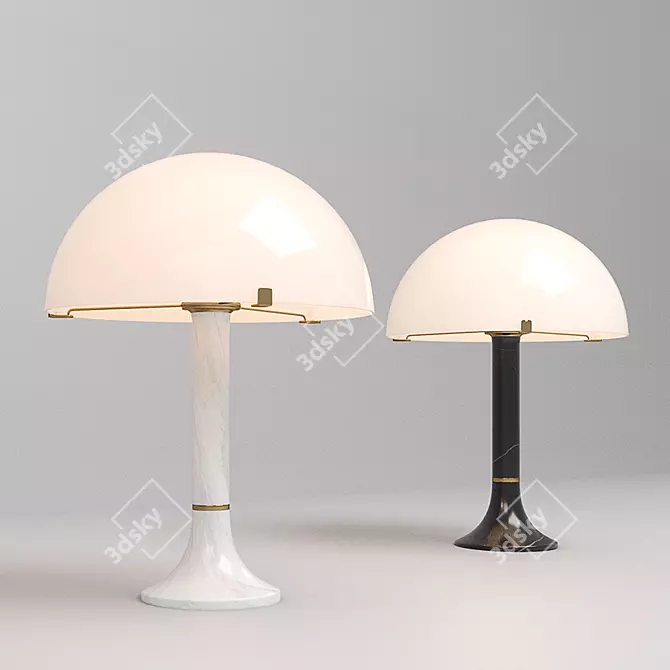 Elegant Bloomsbury Table Lamp 3D model image 2