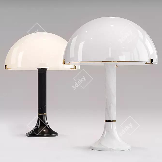 Elegant Bloomsbury Table Lamp 3D model image 5