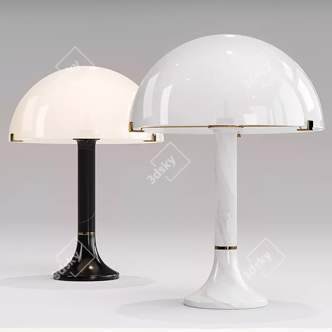 Elegant Bloomsbury Table Lamp 3D model image 6