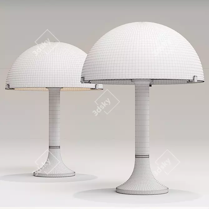 Elegant Bloomsbury Table Lamp 3D model image 10