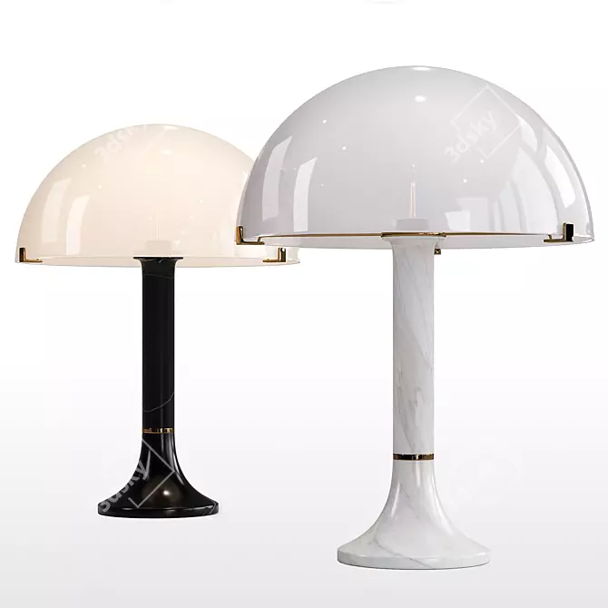 Elegant Bloomsbury Table Lamp 3D model image 12