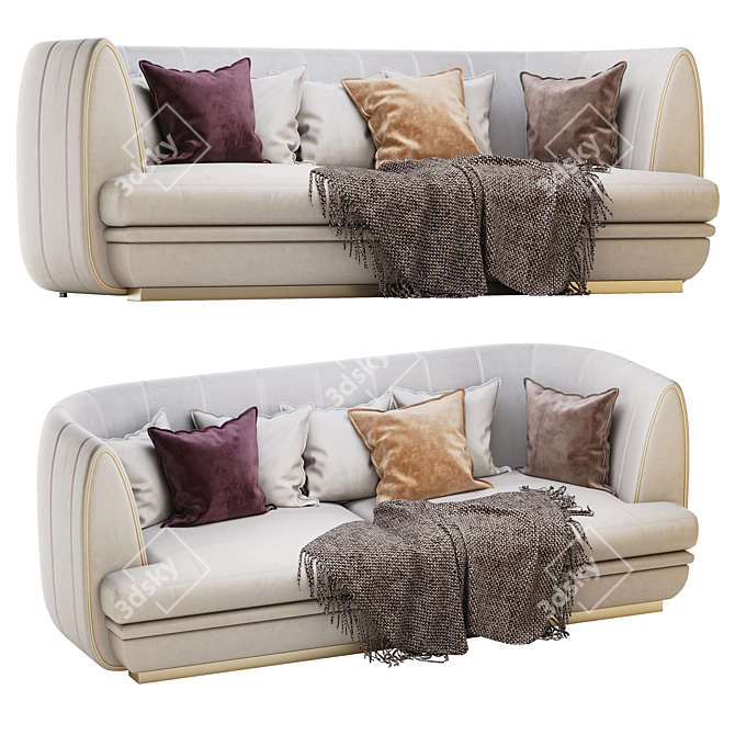 Title: ELLEDUE Ulysse 763: Stylish and Comfortable Sofa 3D model image 2