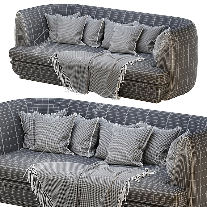 Title: ELLEDUE Ulysse 763: Stylish and Comfortable Sofa 3D model image 3