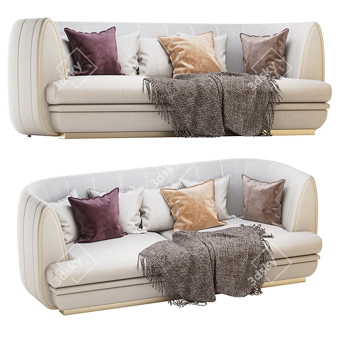 Title: ELLEDUE Ulysse 763: Stylish and Comfortable Sofa 3D model image 5