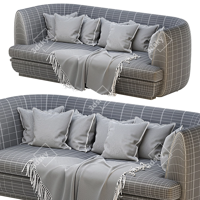 Title: ELLEDUE Ulysse 763: Stylish and Comfortable Sofa 3D model image 6