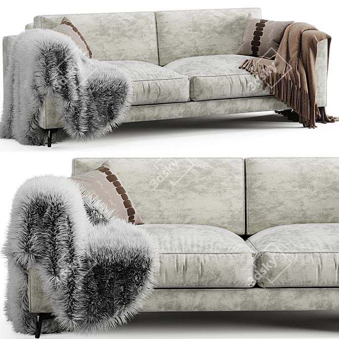 Elegant Orlando Sofa: Modern, Comfortable & Stylish 3D model image 1