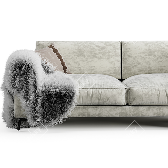 Elegant Orlando Sofa: Modern, Comfortable & Stylish 3D model image 3