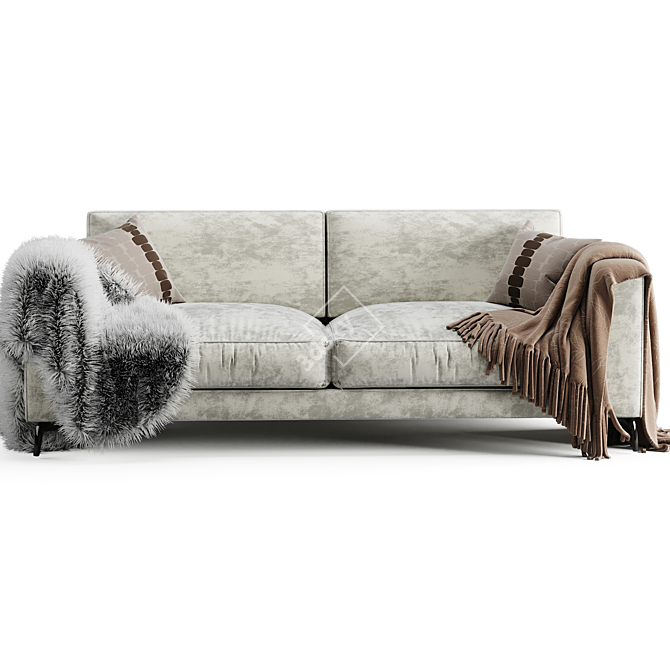 Elegant Orlando Sofa: Modern, Comfortable & Stylish 3D model image 4