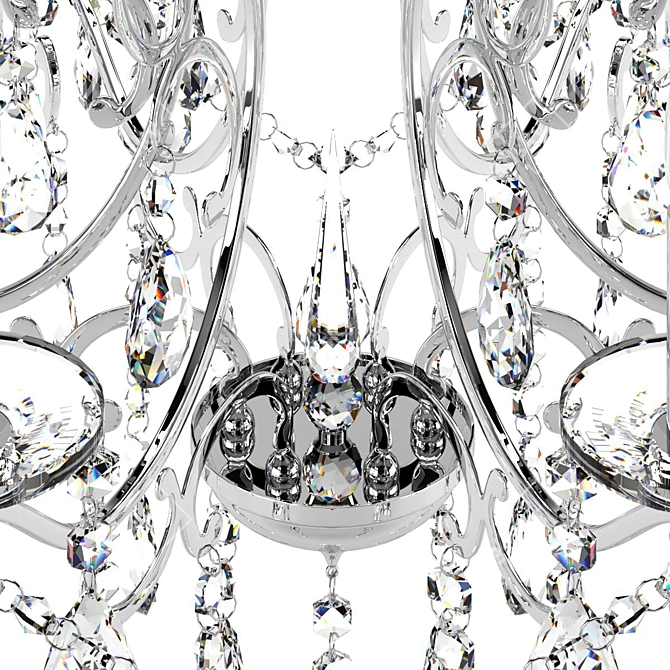 Suzanne Crystal Chandelier: Elegant Lighting by CHIARO 3D model image 5