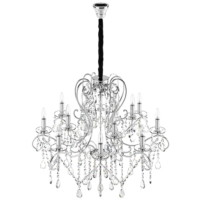 Elegant Crystal Chandelier | CHIARO Suzanne 3D model image 5