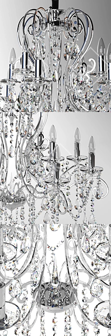 Elegant Crystal Chandelier | CHIARO Suzanne 3D model image 1