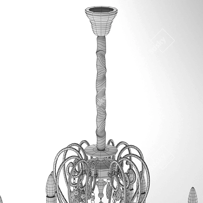 Elegant Crystal Chandelier | CHIARO Suzanne 3D model image 2