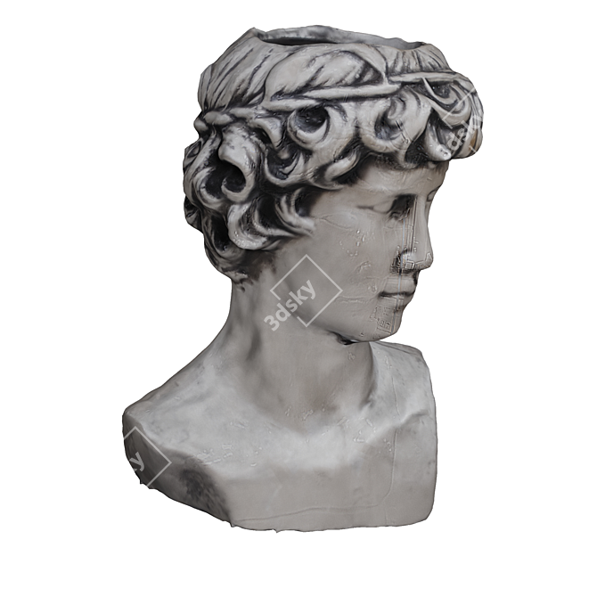 Sculpted Head: 32,006 Polygons 3D model image 2