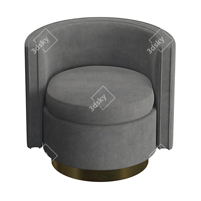 Eichholtz Amanda Swivel Chair: Stylish Comfort for Your Space 3D model image 2